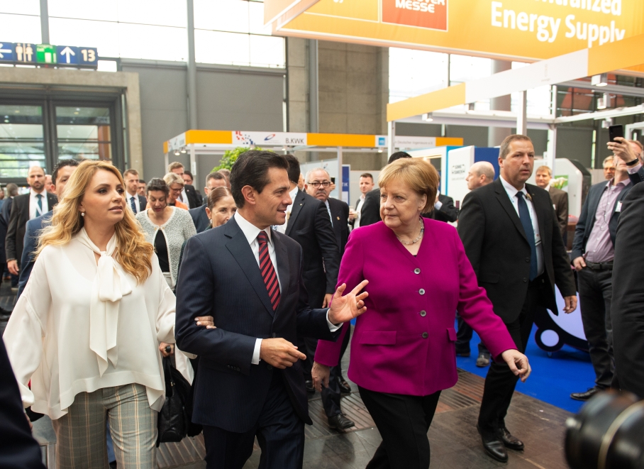 About the Hannover Messe 2018 with the Chancellor