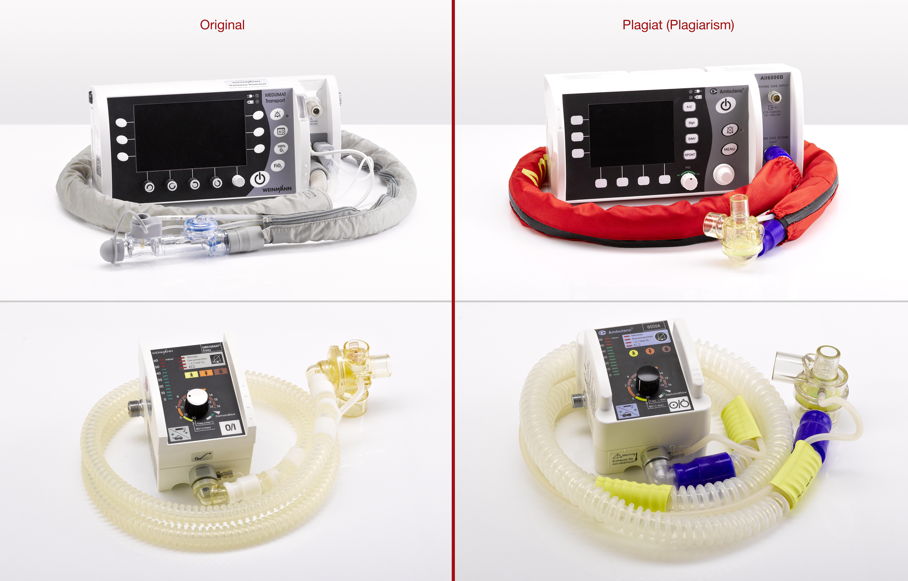 Medumat Easy" and "Medumat Transport" emergency ventilators
