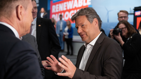 Robert Habeck besucht die Hannover Messe