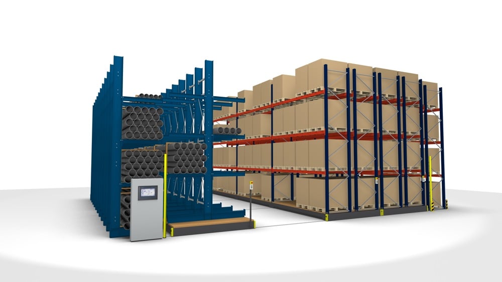 Flexible combination sliding shelf from Berger Flexible combination sliding shelf from Berger