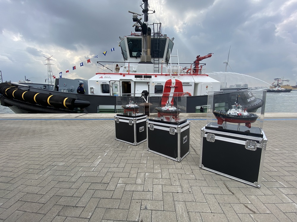 Der Hafen Antwerpen weihte am 19. April 2021 drei neue RSD-Schlepper ein.