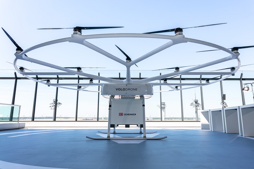 The so-called VoloDrone is an electrically powered cargo aircraft.