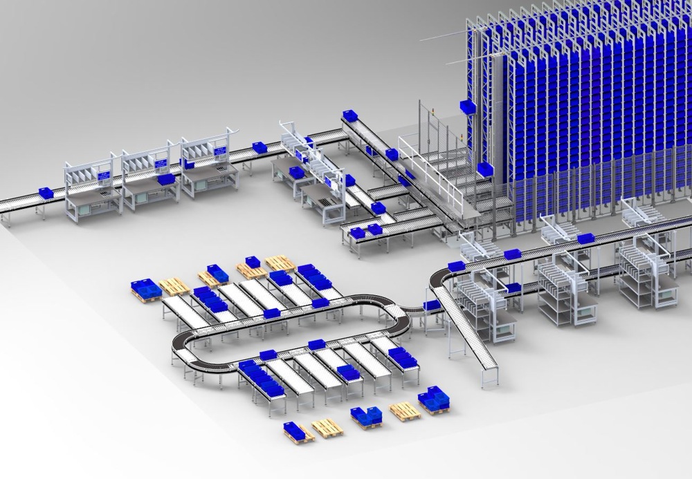 Automatische Kleinteilelager von LT Fördertechnik Automatische Kleinteilelager von LT Fördertechnik
