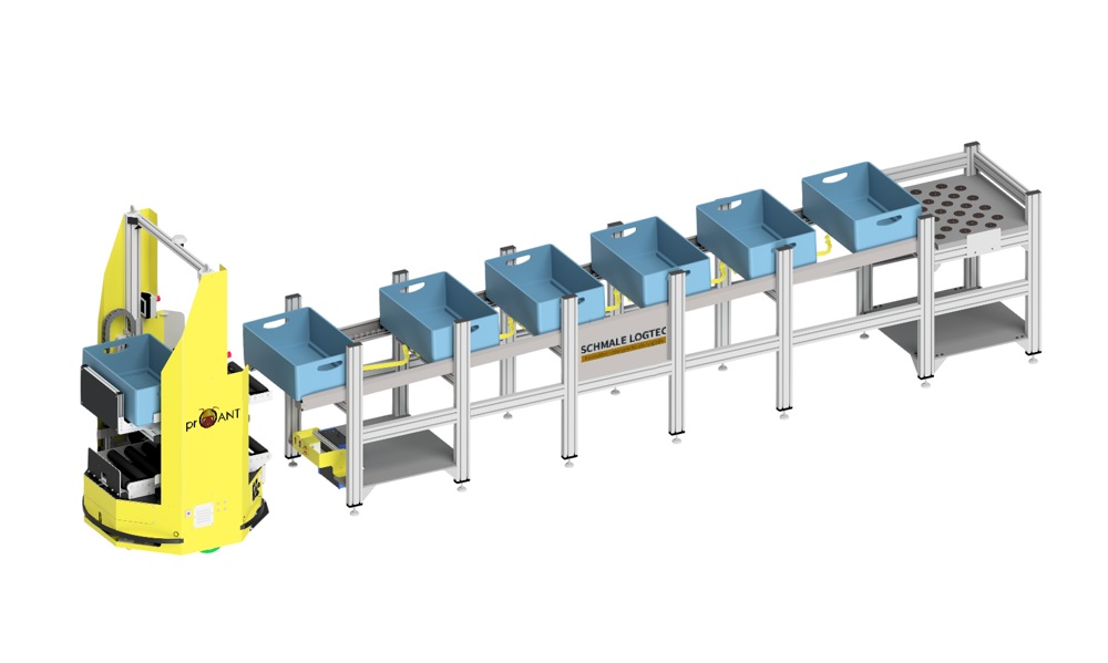Übergabestation mit Pufferstrecke Übergabestation mit Pufferstrecke