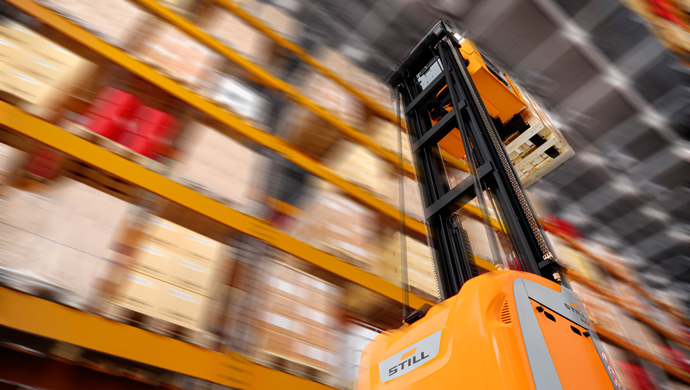 The enhanced PXV vertical order picker from Still