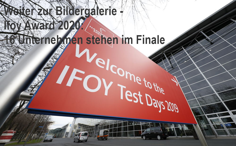 Ifoy Award 2020: 16 companies are in the final