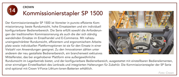 CROWN | Kommissionierstapler SP 1500 CROWN | Kommissionierstapler SP 1500