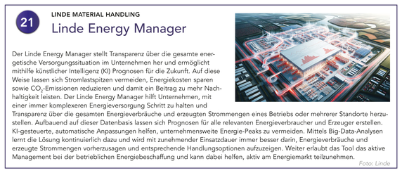 LINDE MATERIAL HANDLING | Linde Energy Manager LINDE MATERIAL HANDLING | Linde Energy Manager