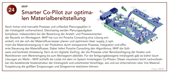 24 MHP | Smarter Co-Pilot zur optimalen Materialbereitstellung 24 MHP | Smarter Co-Pilot zur optimalen Materialbereitstellung