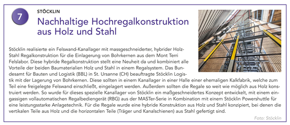 7 Stöcklin | Nachhaltige Hochregalkonstruktion aus Holz und Stahl 7 Stöcklin | Nachhaltige Hochregalkonstruktion aus Holz und Stahl