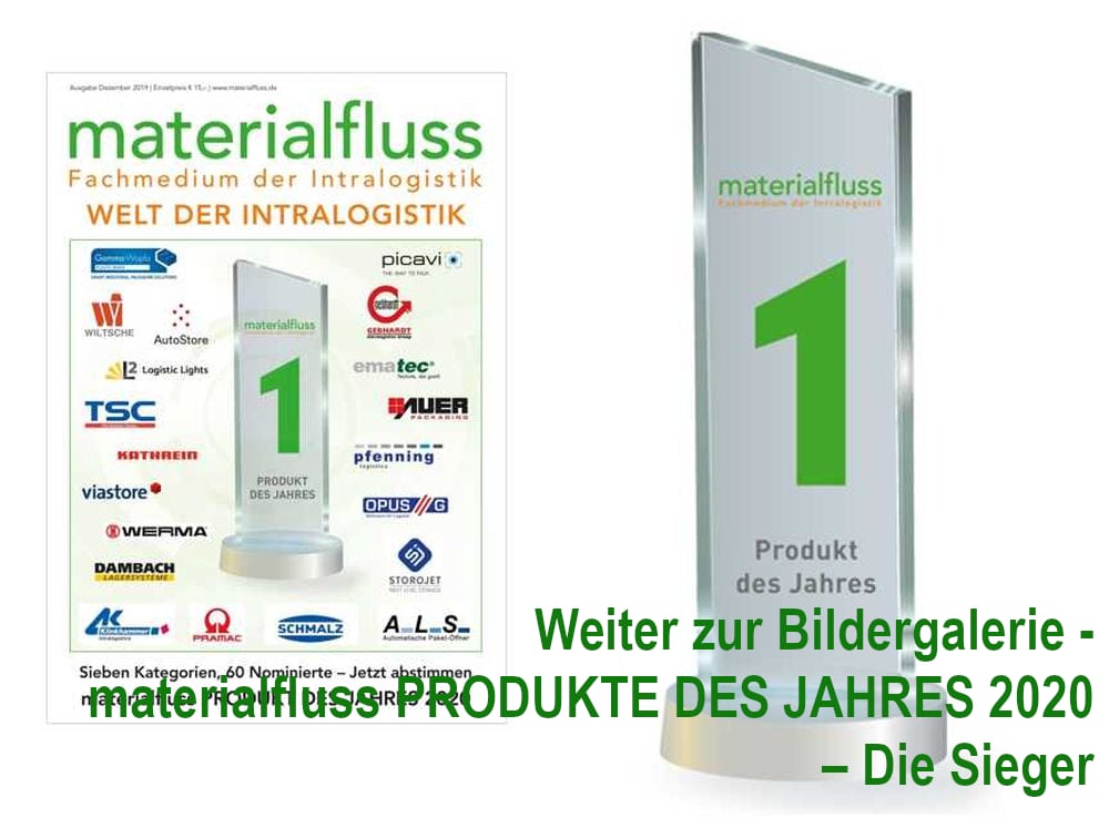 material flow PRODUCTS OF THE YEAR 2020 - The winners