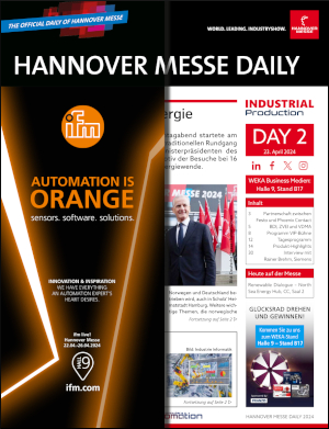HANNOVER MESSE DAILY E-Paper on Day 2 HANNOVER MESSE DAILY E-Paper on Day 2
