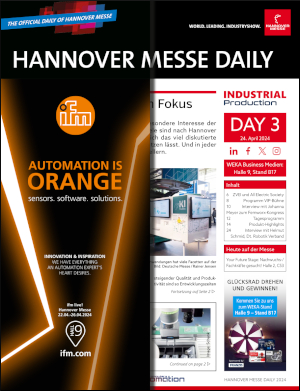 HANNOVER MESSE DAILY<br />E-Paper zu Tag 3