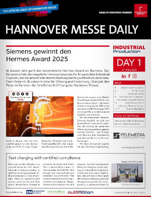 HANNOVER MESSE DAILY | E-Paper zu Tag 1